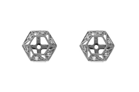 H045-53831: EARRING JACKETS .08 TW (FOR 0.50-1.00 CT TW STUDS)