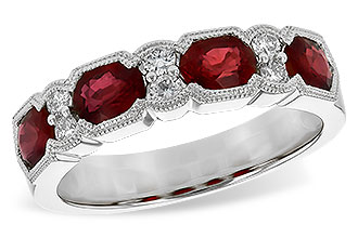 A235-47522: LDS WED RG 1.66 RUBY 1.84 TGW (5x4MM RUBY)