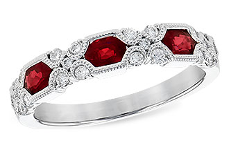 E318-22013: LDS WED RG .74 RUBY 1.00 TGW (4x3MM RUBY)