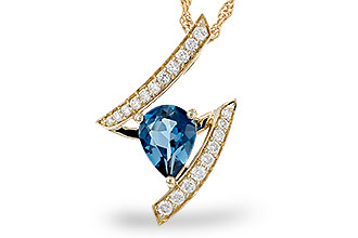 F320-01122: NECK 1.04 LONDON BLUE TOPAZ 1.23 TGW (8x6MM)