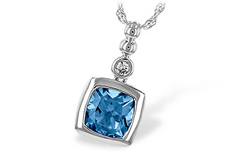M234-59312: NECK 1.45 BLUE TOPAZ 1.49 TGW